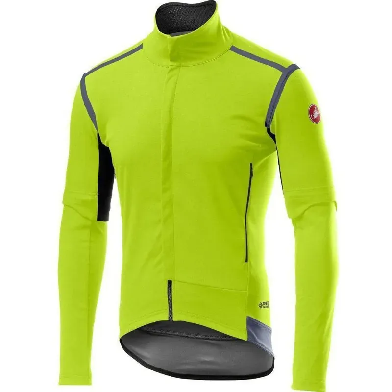 Castelli Perfetto RoS Mens Convertible Jacket in Yellow