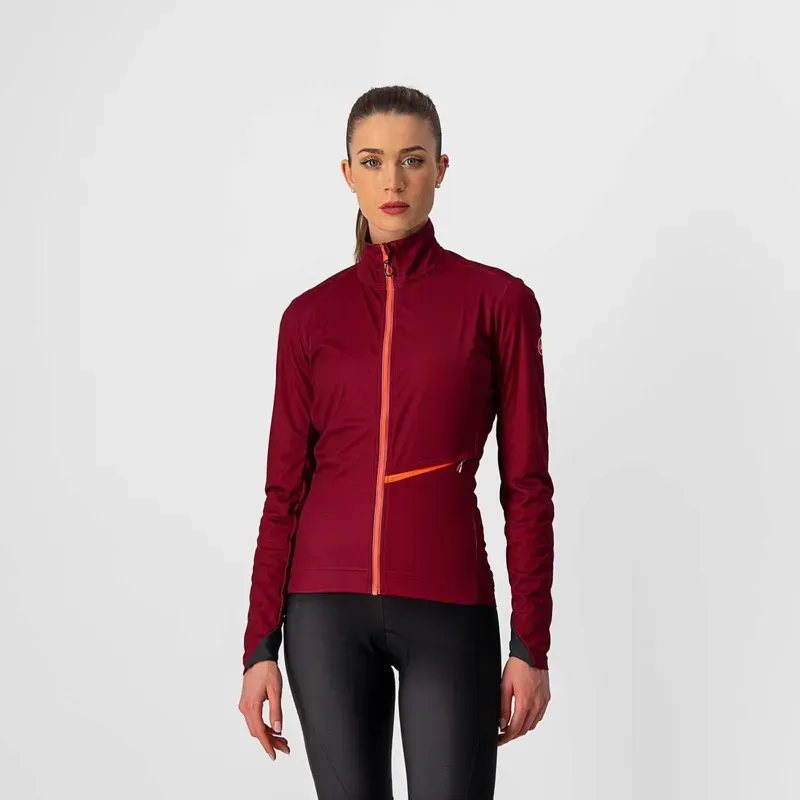 Castelli Go Womens Jacket in Red