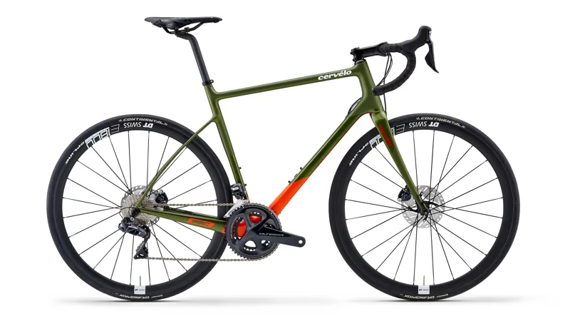 Cervelo C3 ULTEGRA DI2 Olive/Orange/Red-6