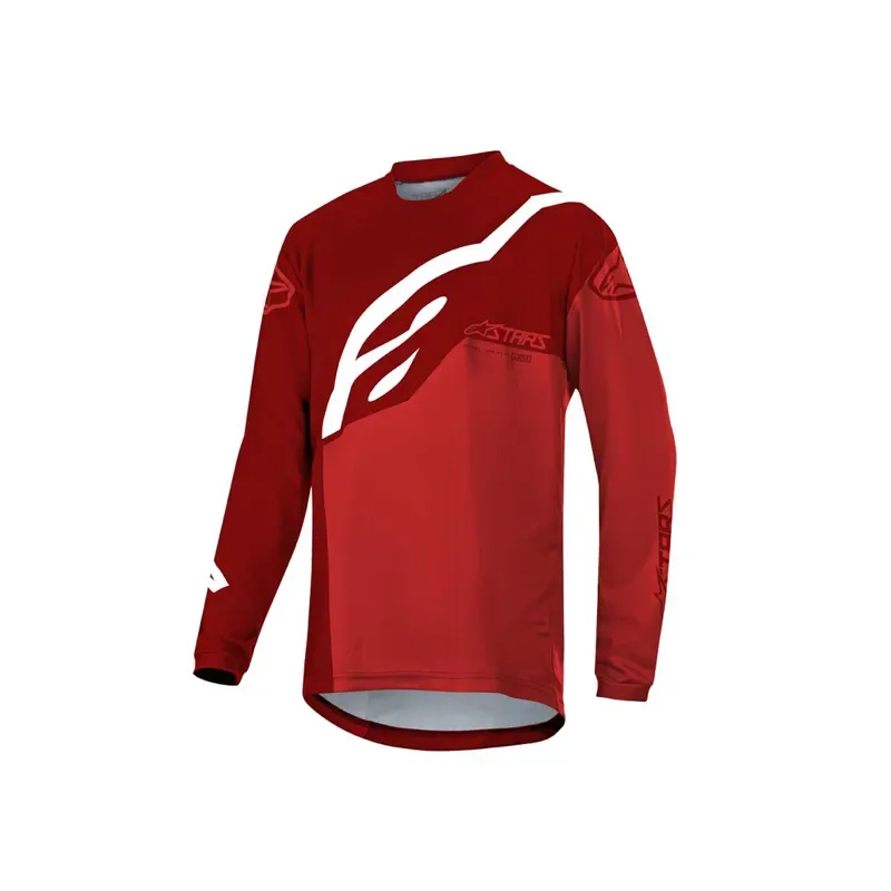 Alpinestars Youth Racer Factory Long Sleeve Jersey In Red