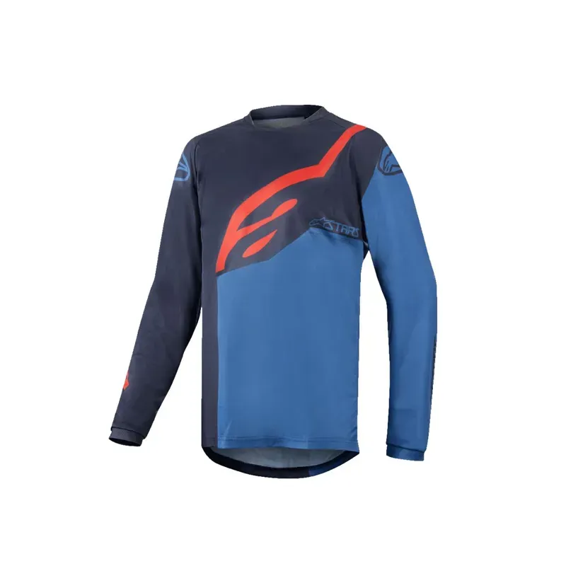 Alpinestars Youth Racer Factory Long Sleeve Jersey In Blue