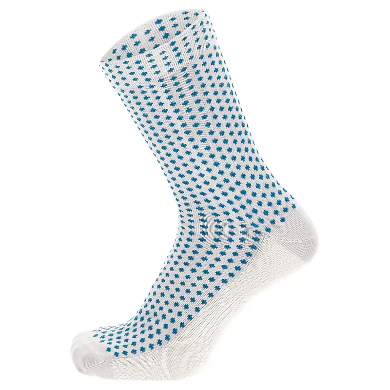 Santini SEFRA Design Medium Profile Cycling Socks in Blue