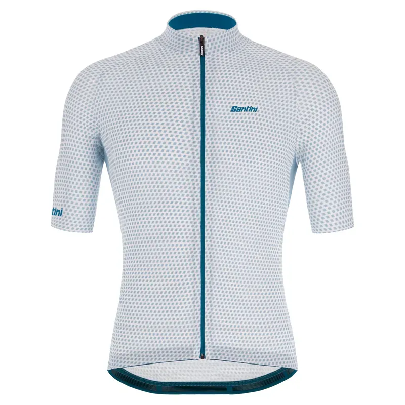 2021 Santini Karma Kite Short Sleeve Jersey in White
