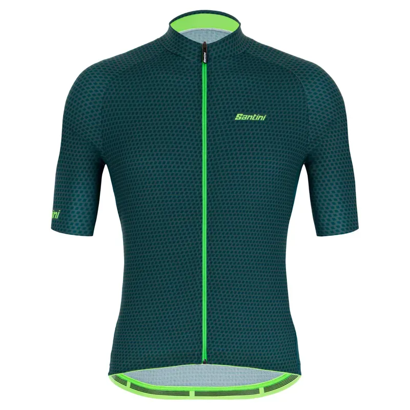 2021 Santini Karma Kite Short Sleeve Jersey in Green