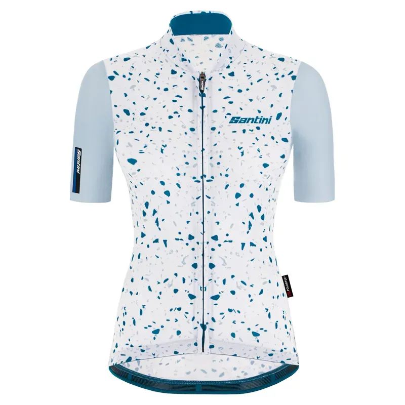 2021 Santini Delta Pietra Womens Short Sleeve Jersey in White