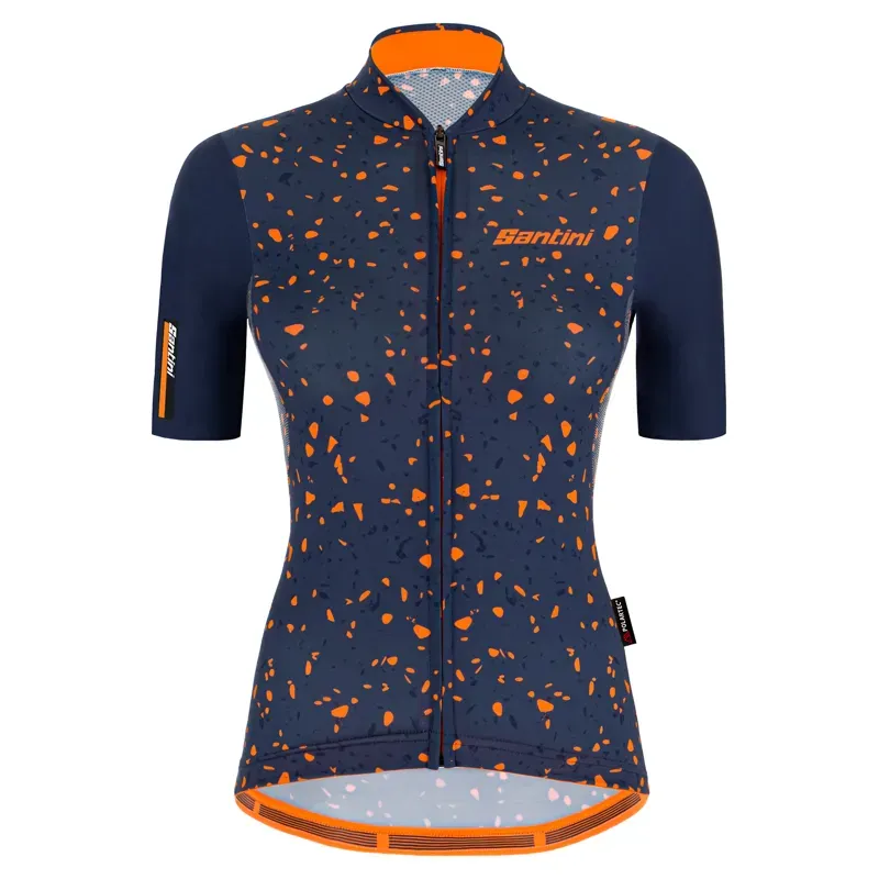 2021 Santini Delta Pietra Womens Short Sleeve Jersey in Blue