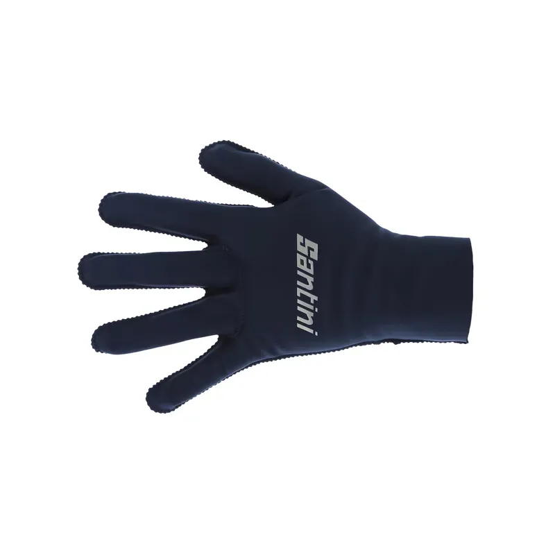 Santini Winter Weather Proof Performance Gloves in Blue 
