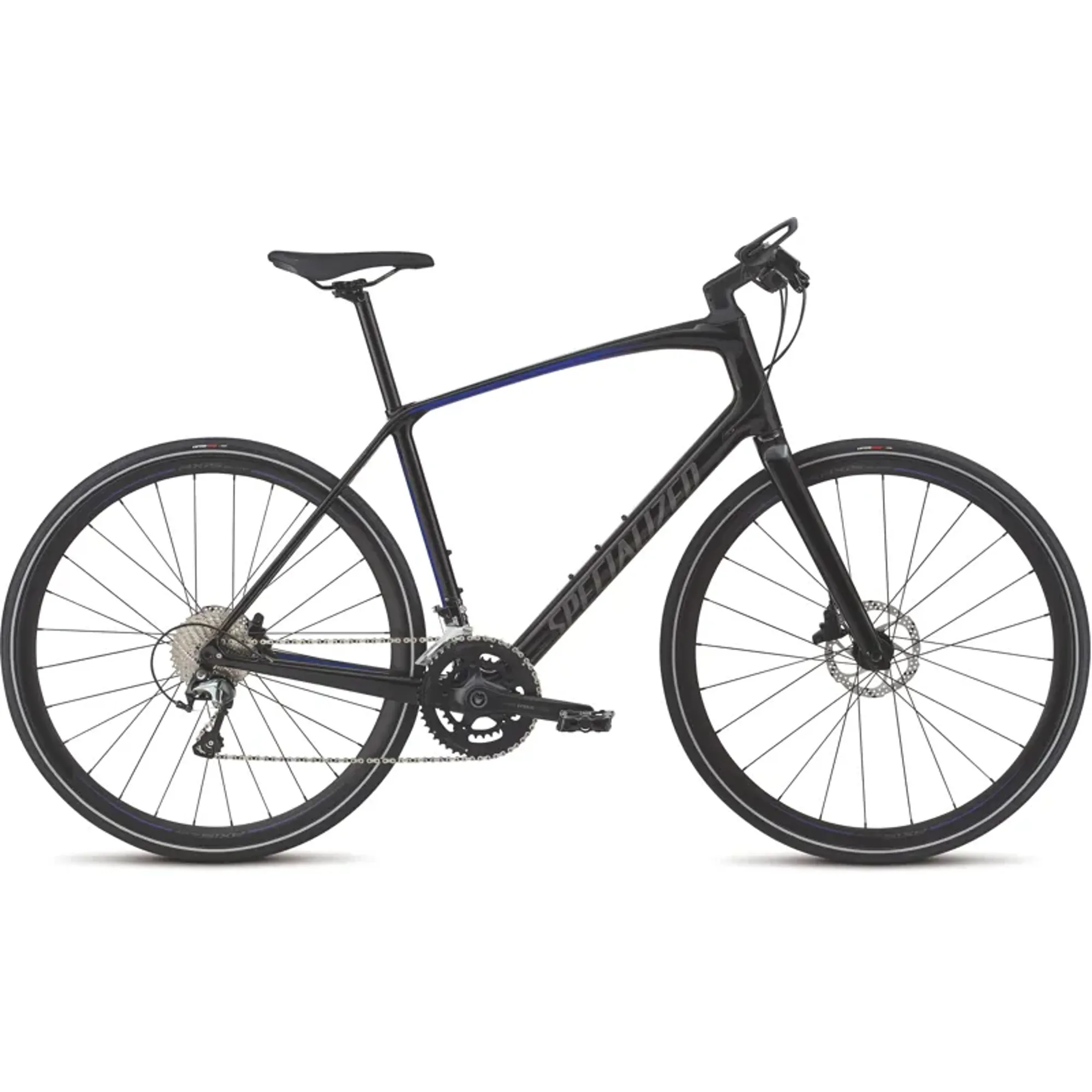 2018 Specialized Sirrus Elite Carbon Hybrid Bike in Black