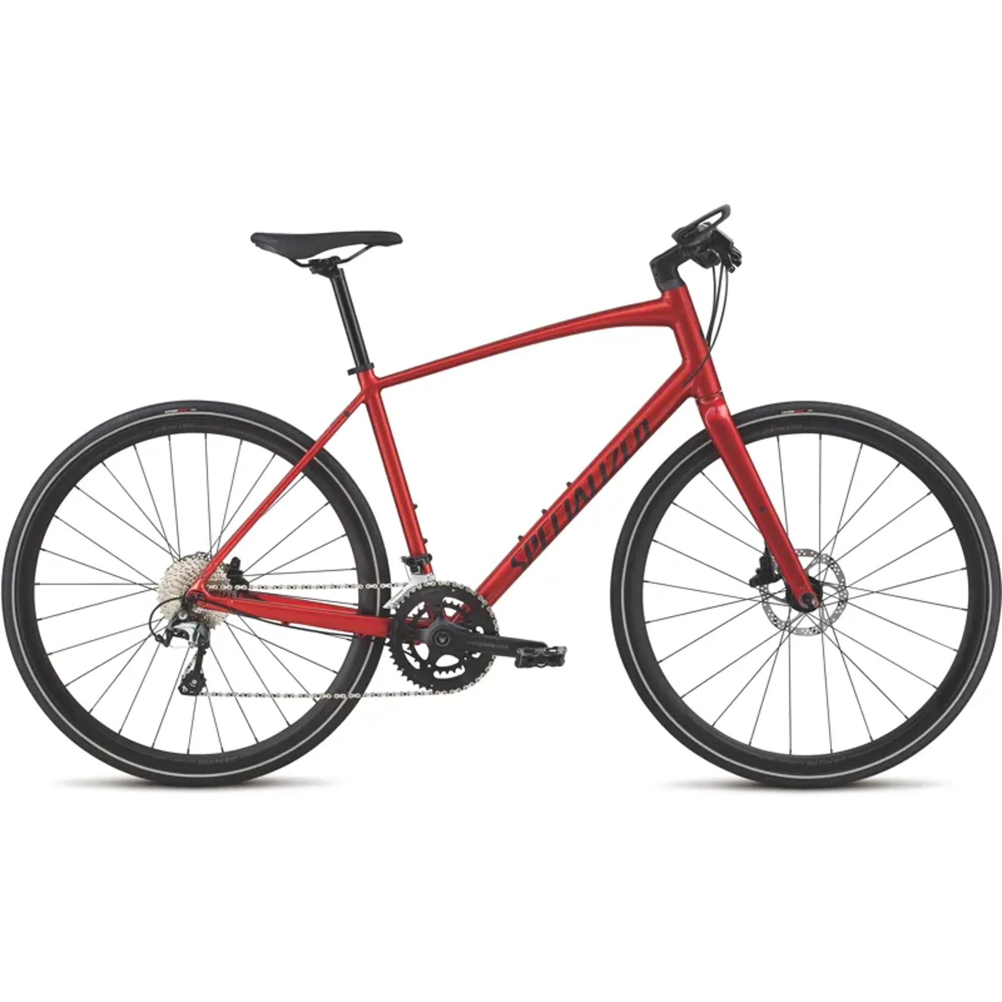 2018 Specialized Sirrus Elite Alloy Hybrid Bike in Red