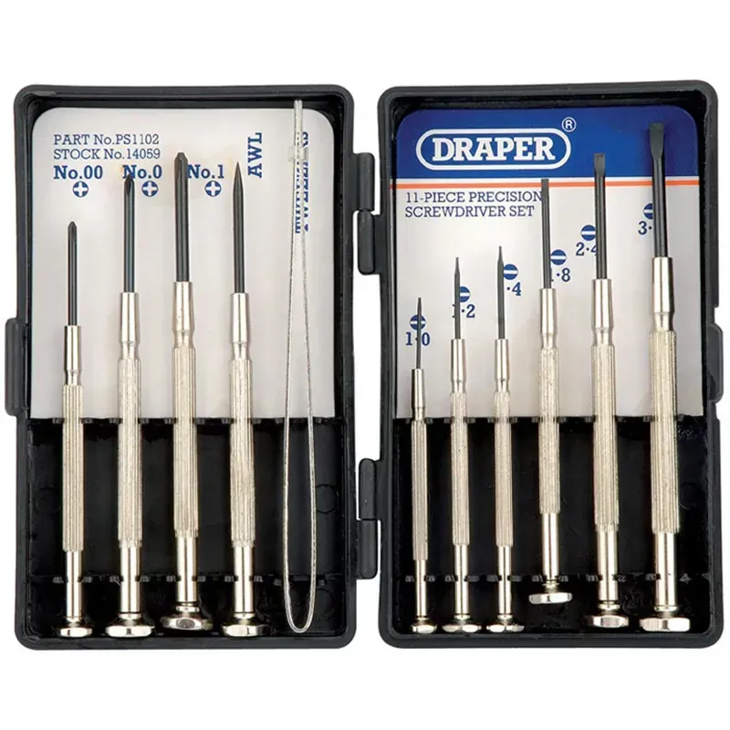 Draper Precision Screwdriver Set in Black