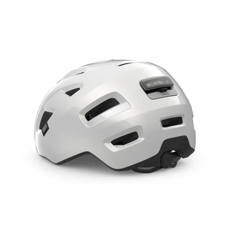 Met E-Mob Helmet in White-2