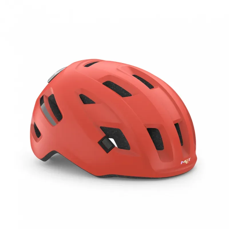Met E-Mob Helmet in Coral/Black