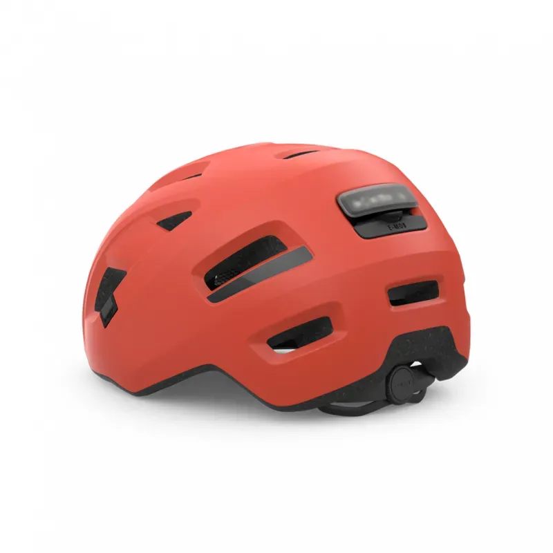 Met E-Mob Helmet in Coral/Black-2