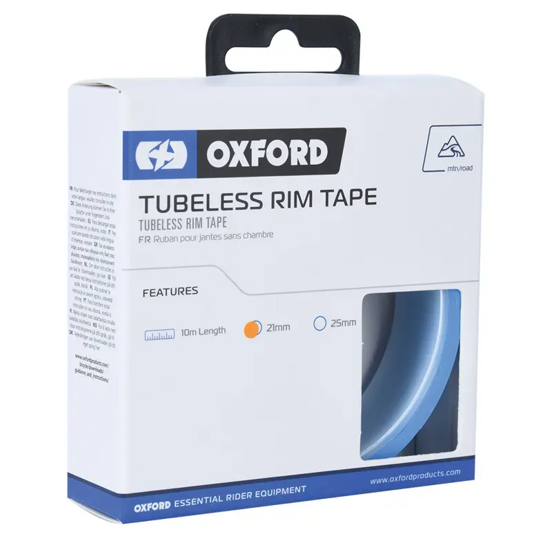 Oxford Tubeless 21mm X 10M Rim Tape in Blue