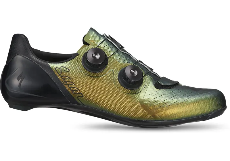 2021 Specialized S-Works 7 Sagan Collection Road Shoes in Gold
