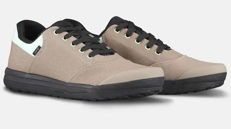 Specialized 2FO Roost Canvas Mountain Bike Shoes in Taupe/Oasis-1