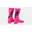 Specialized Supacaz SupaSox Twisted Socks in Black/Neon Pink