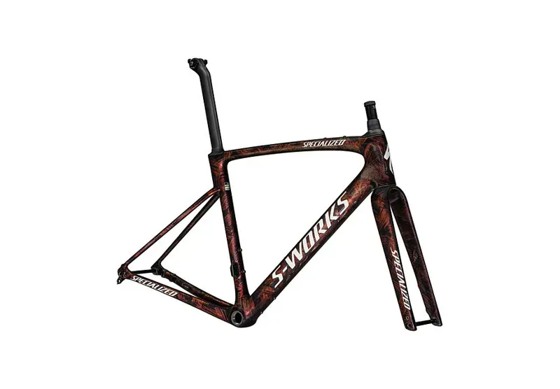 Specialized S-Works Roubaix SL8 FACT 12R Carb. F-set in Red-Gold/White-2