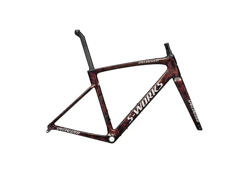 Specialized S-Works Roubaix SL8 FACT 12R Carb. F-set in Red-Gold/White