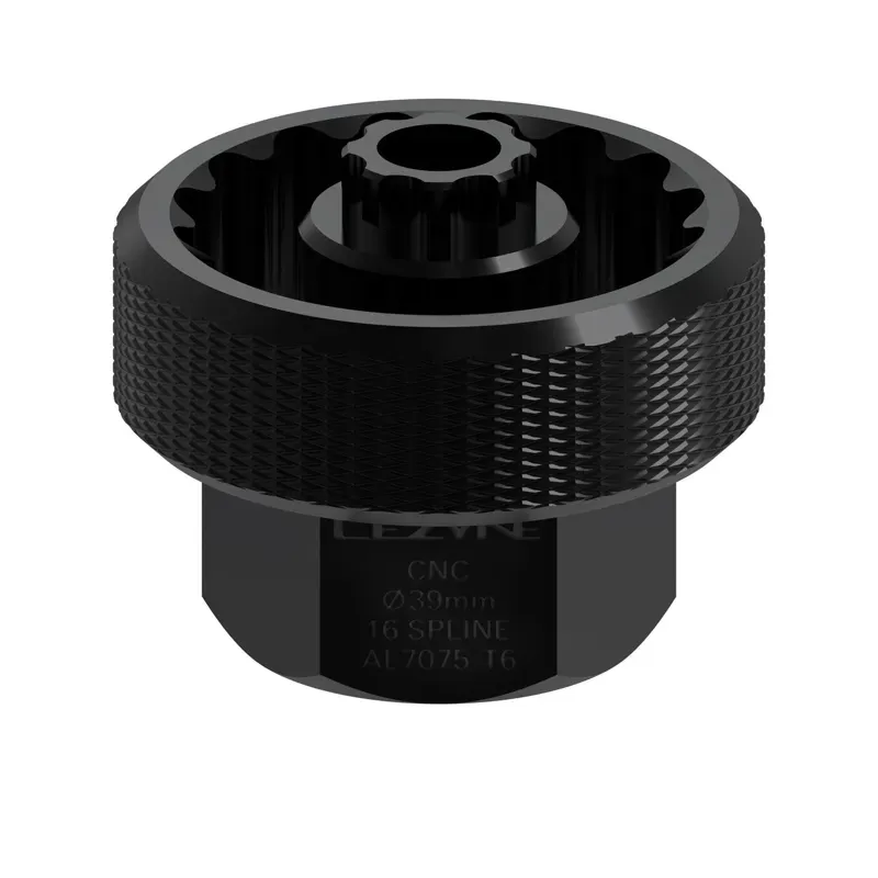 Lezyne CNC Alloy 39mm/16 Spline Bottom Bracket Tool in Black