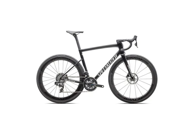 Specialized Tarmac SL8 Pro - SRAM Force eTap AXS Road Bike In Gloss Carbon/Metallic White Silver