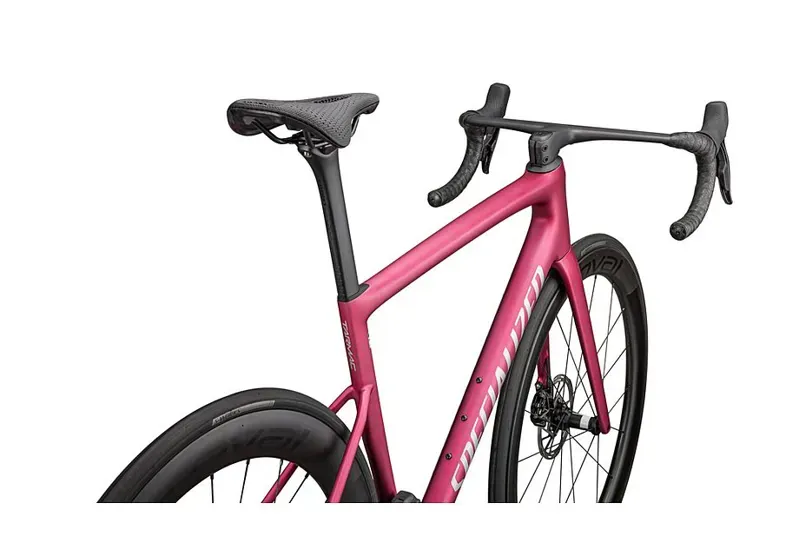 Specialized Tarmac SL8 Pro - SRAM Force eTap AXS Road Bike In  Satin Pink Tint Over Silver Dust/Silver Dust-4
