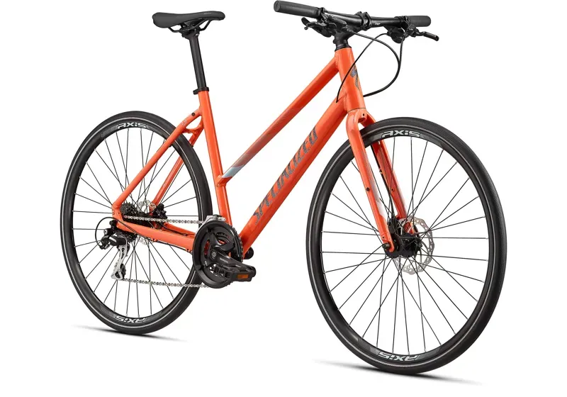 2021 Specialized Sirrus 2.0 Step Through Hybrid Bike in Orange