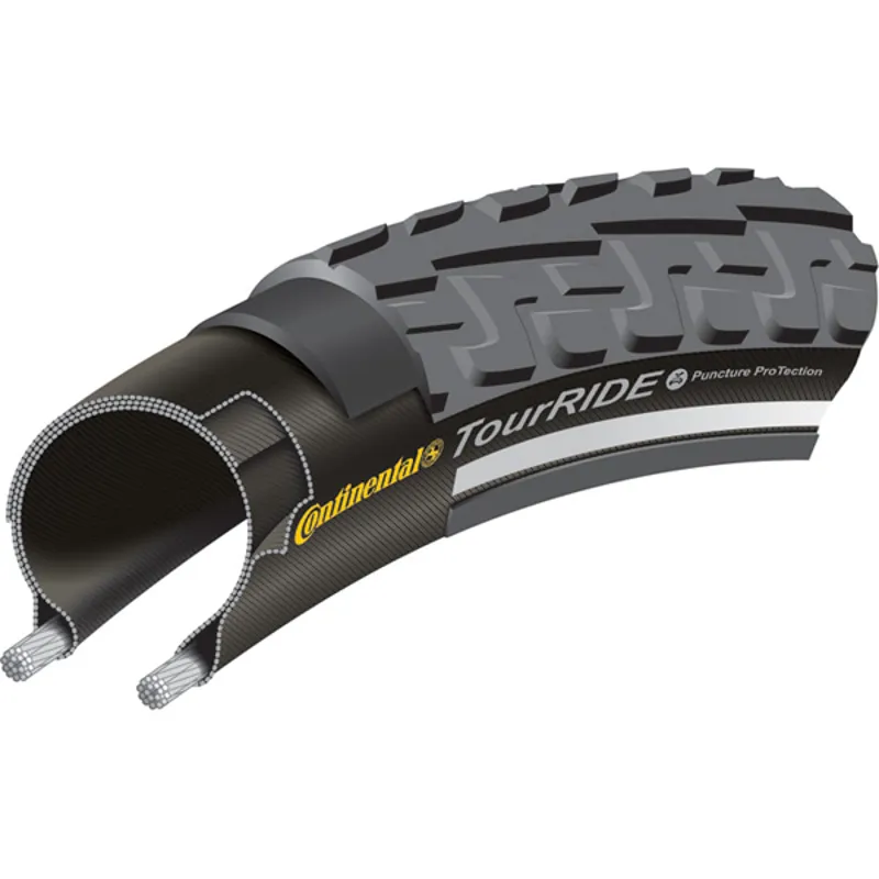 Continental Ride Tour 700x37 Rigid Tyre in Black-2