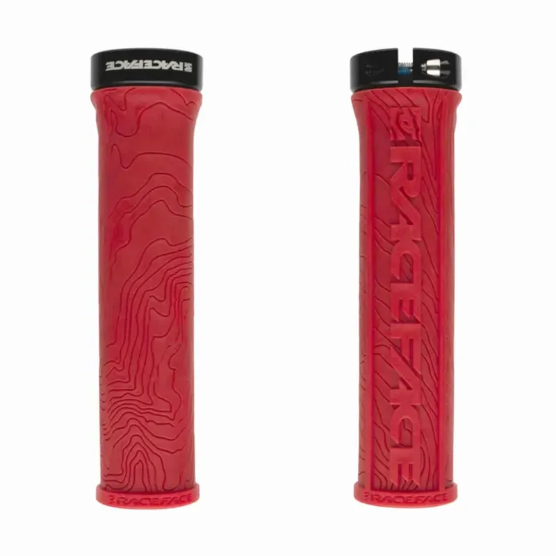 Race Face Half Nelson Lock On Grips in Red