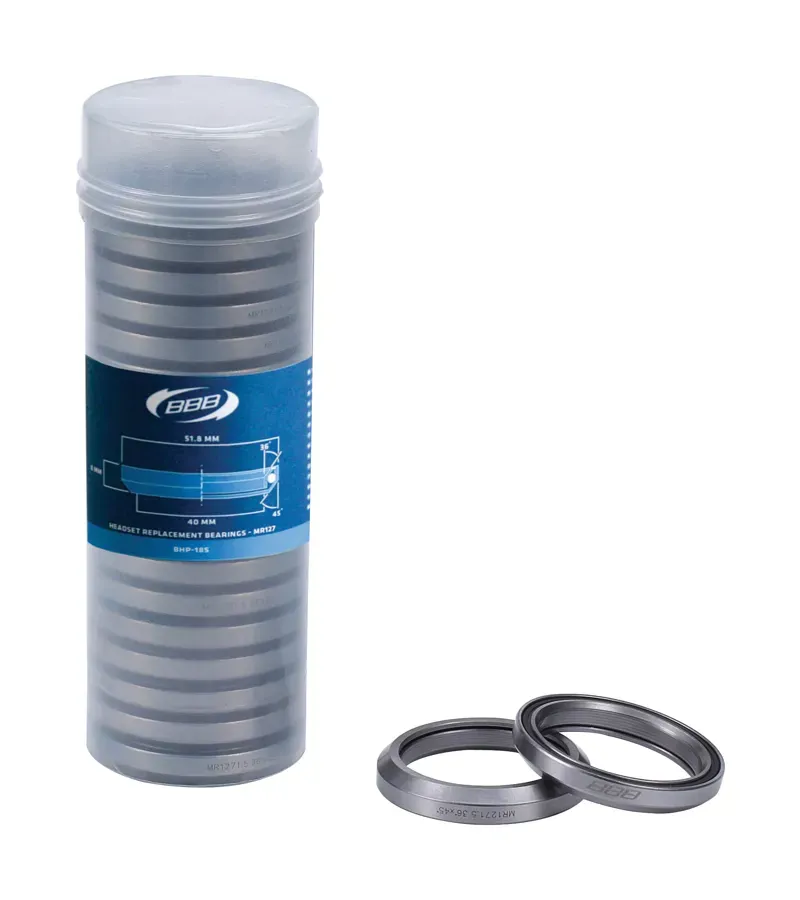 BBB 20x 1.5in 51.8x8mm Headset Bearings in Silver