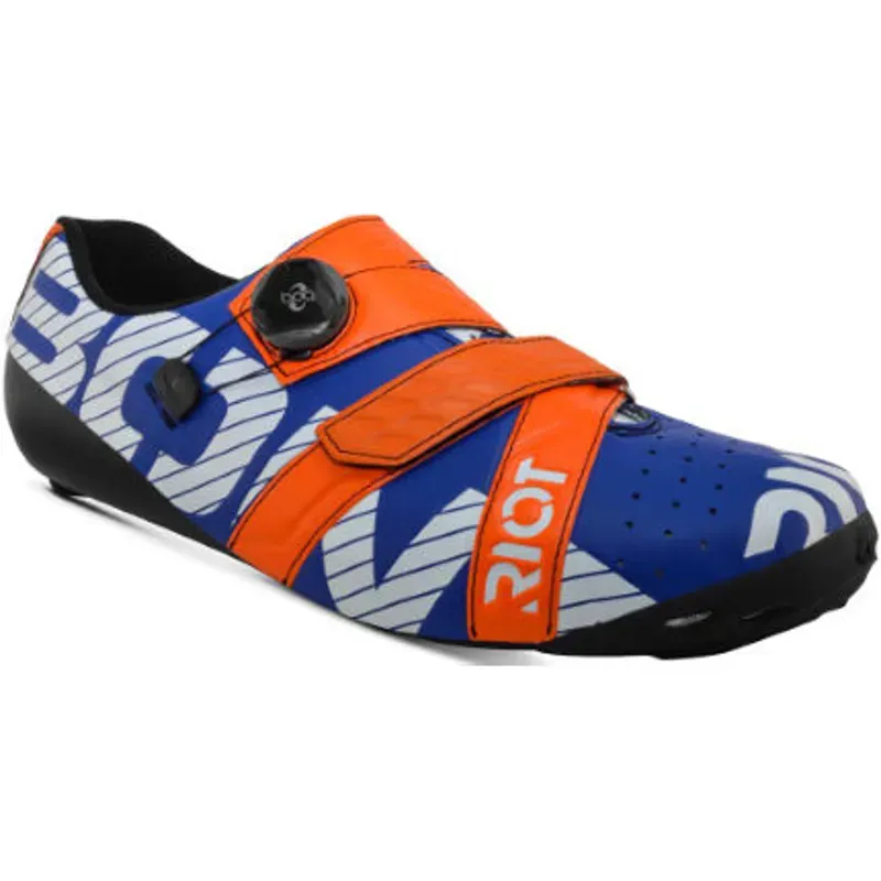 Bont Riot BOA Road Cycling Shoes in Midnight/Mega Crimson Blue