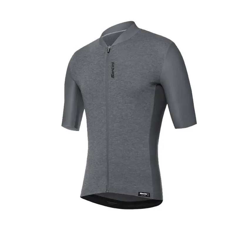 Santini 365 Classe Short Sleeve Jersey in Grey