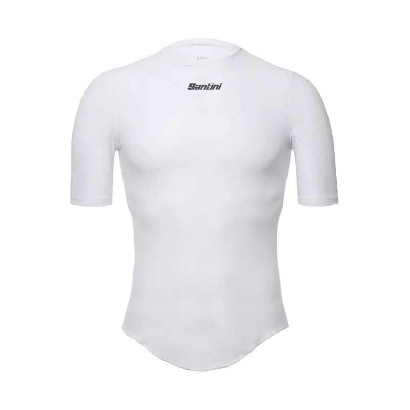 Santini 365 Lieve Short Sleeved Base Layer in White