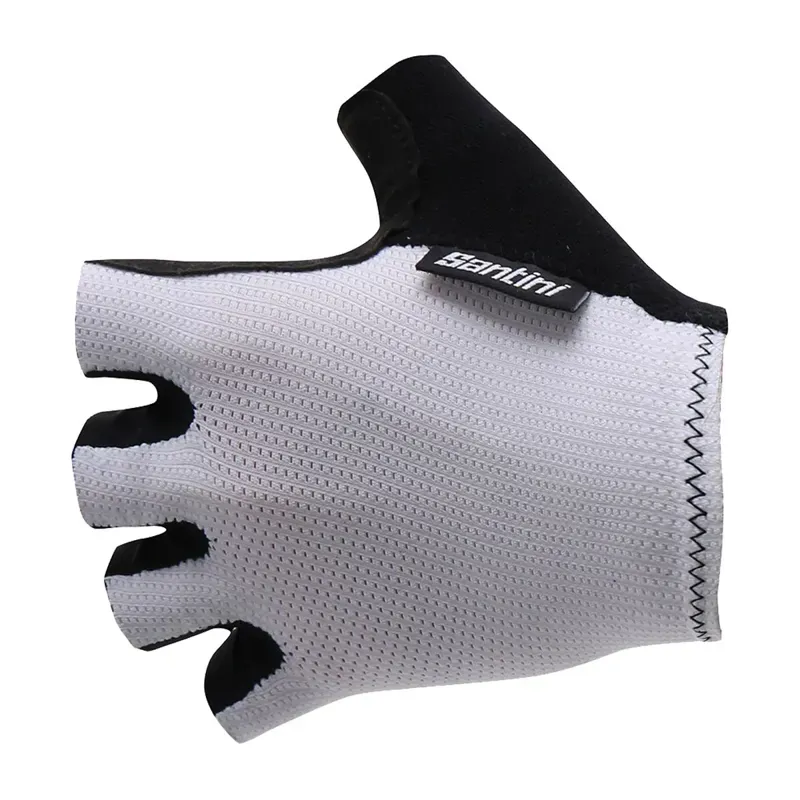 Santini 365 Brisk Short Finger Gloves in White
