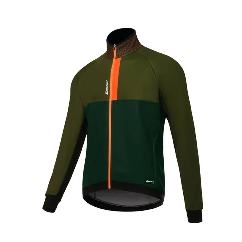Santini Fashion Colle Mens Jacket in Green