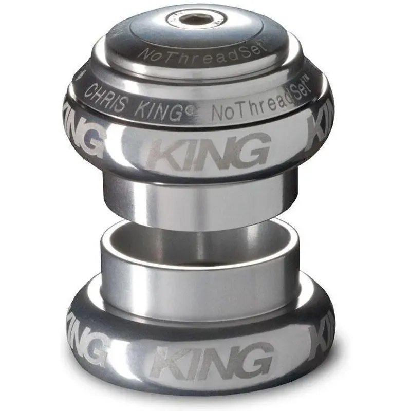 Chris King Devolution 1-1/2  1-1/8 Inch NoThreadSet SV Headset in Silver