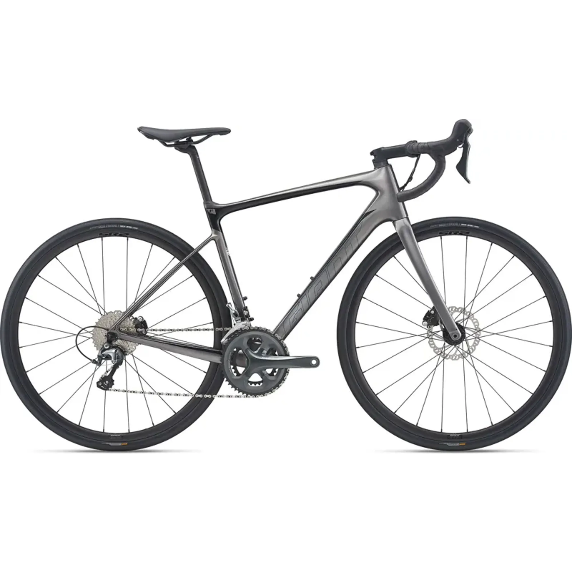 2021 Giant Defy Advanced Road Bike in Silver - Main Image