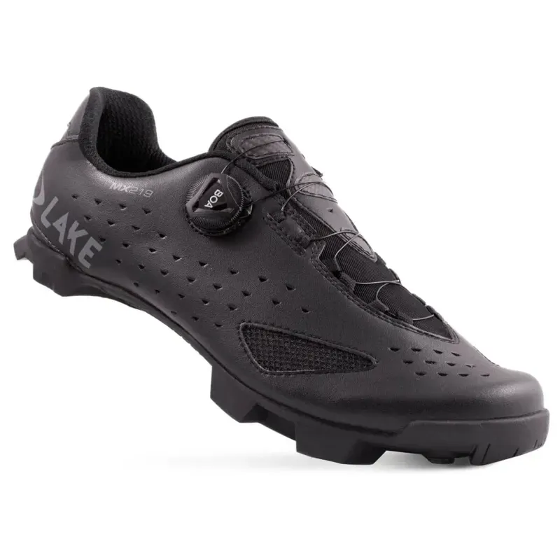 Lake MX219 BOA MTB Shoes in Clarino Black