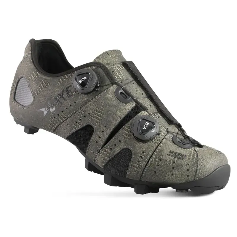 Lake MX241 Wide Carbon MTB Shoes in Bio Camo