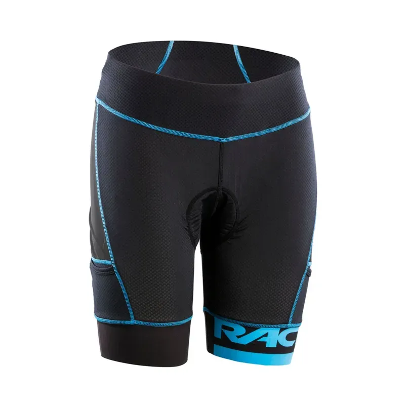 Race Face Stash Womens Medium Liner Shorts in Stealth