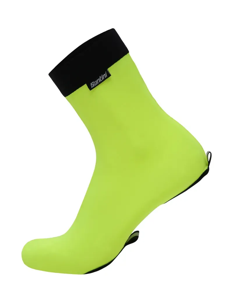 Santini 365 Lycra TT Shoe Covers in Yellow