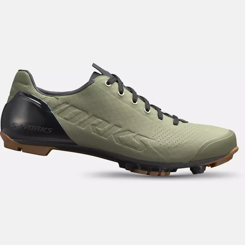 2022 Spacialized S-Works Recon Lace Gravel Shoes in Oak Green