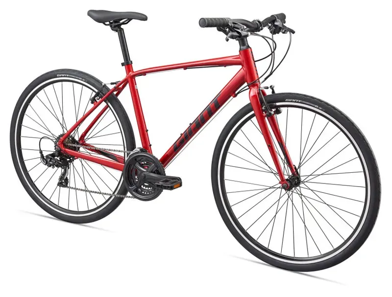 2020 Giant Escape 3 Hybrid Bike in Red-1