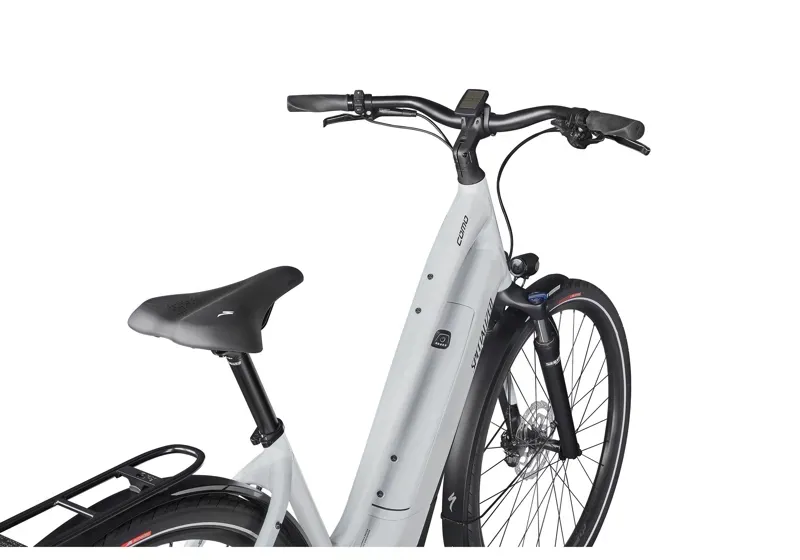 2021 Specialized Turbo Como 3.0 Electric Low-Entry Hybrid Bike in White-7