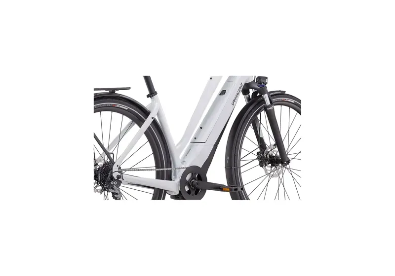 2021 Specialized Turbo Como 3.0 Electric Low-Entry Hybrid Bike in White-4