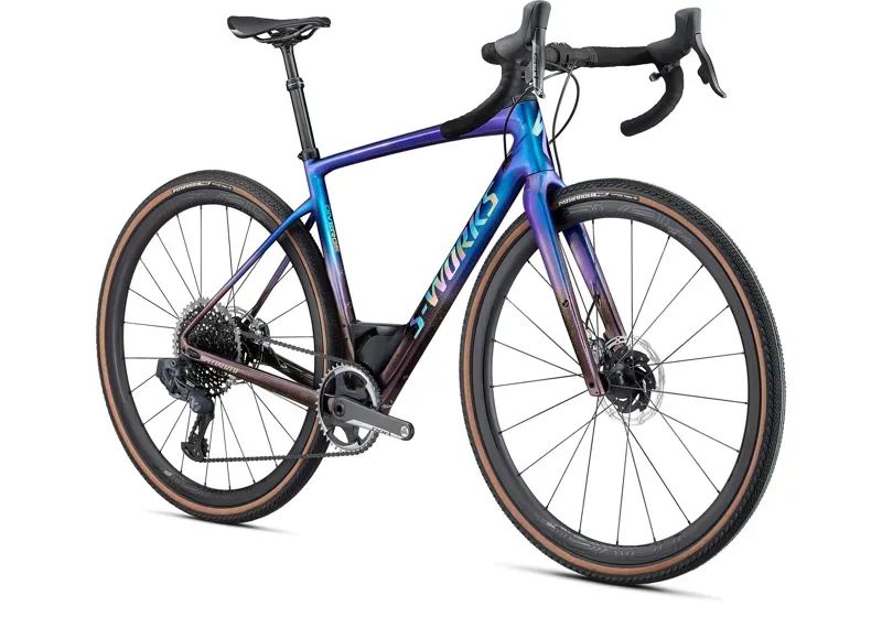 2020 Specialized S-Works Diverge eTap Carbon Gravel Bike in Blue-2