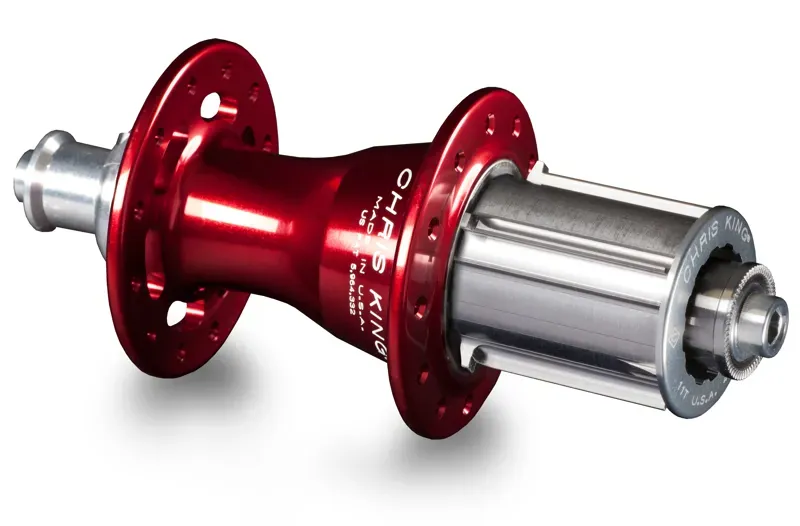 Chris King R45 Shimano 11-speed 28-hole Rear Hub in Red