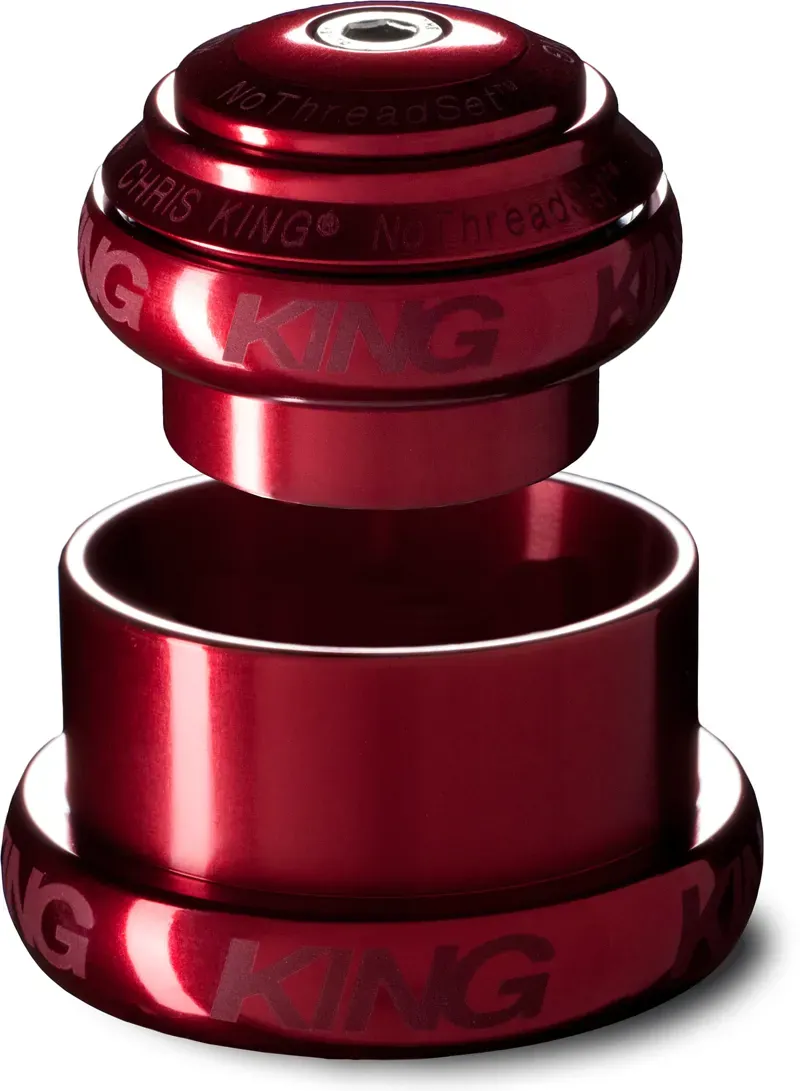 Chris King NoThreadSet 1-1/8 to 1-1/2 ec34/ec49 Tapered SV Headset in Red
