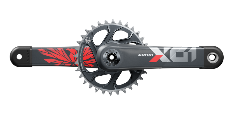 SRAM X01 Eagle Boost 148 DUB 12-sp. 170mm Cr-set 170mm in Lunar Oxy-1