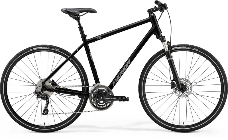 2021 Merida Crossway 300 Hybrid Bike in Black - Main Image
